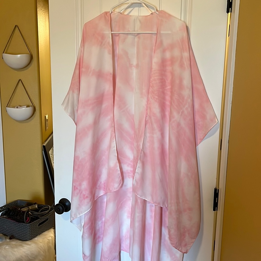 Pink Tye Die Poncho